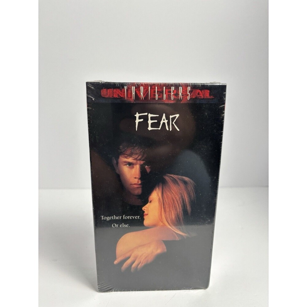 Fear VHS 1996 Mark Wahlberg Reese Witherspoon SEALED Watermark Vintage